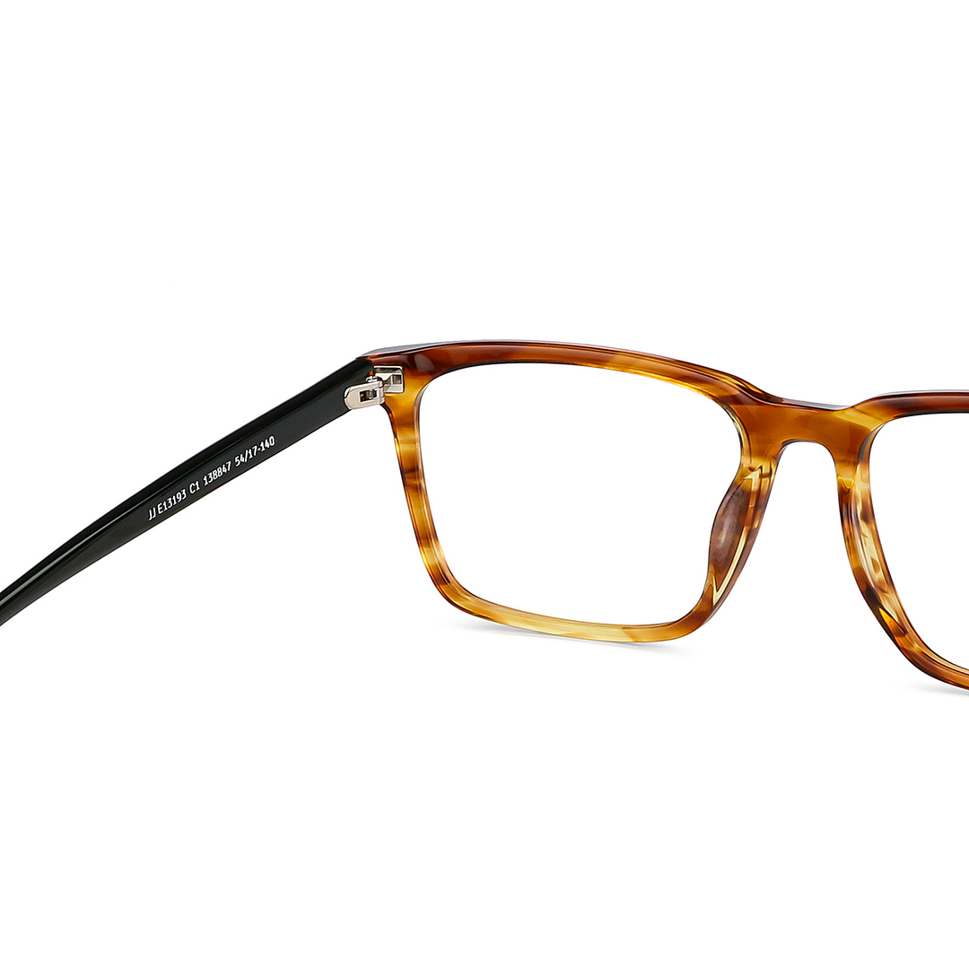 John Jacobs Online Light Brown Full Rim Square right side