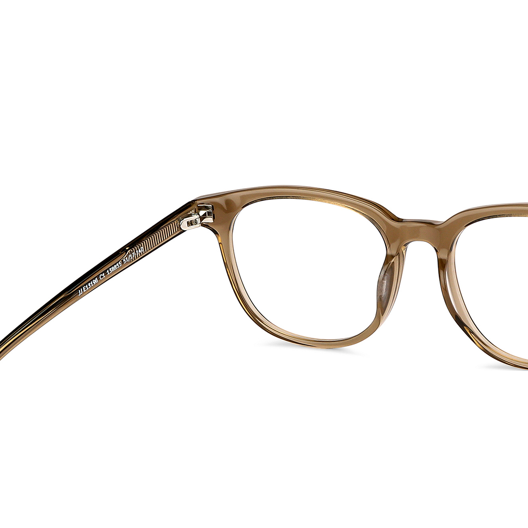 John Jacobs Light Brown Full Rim Square right side