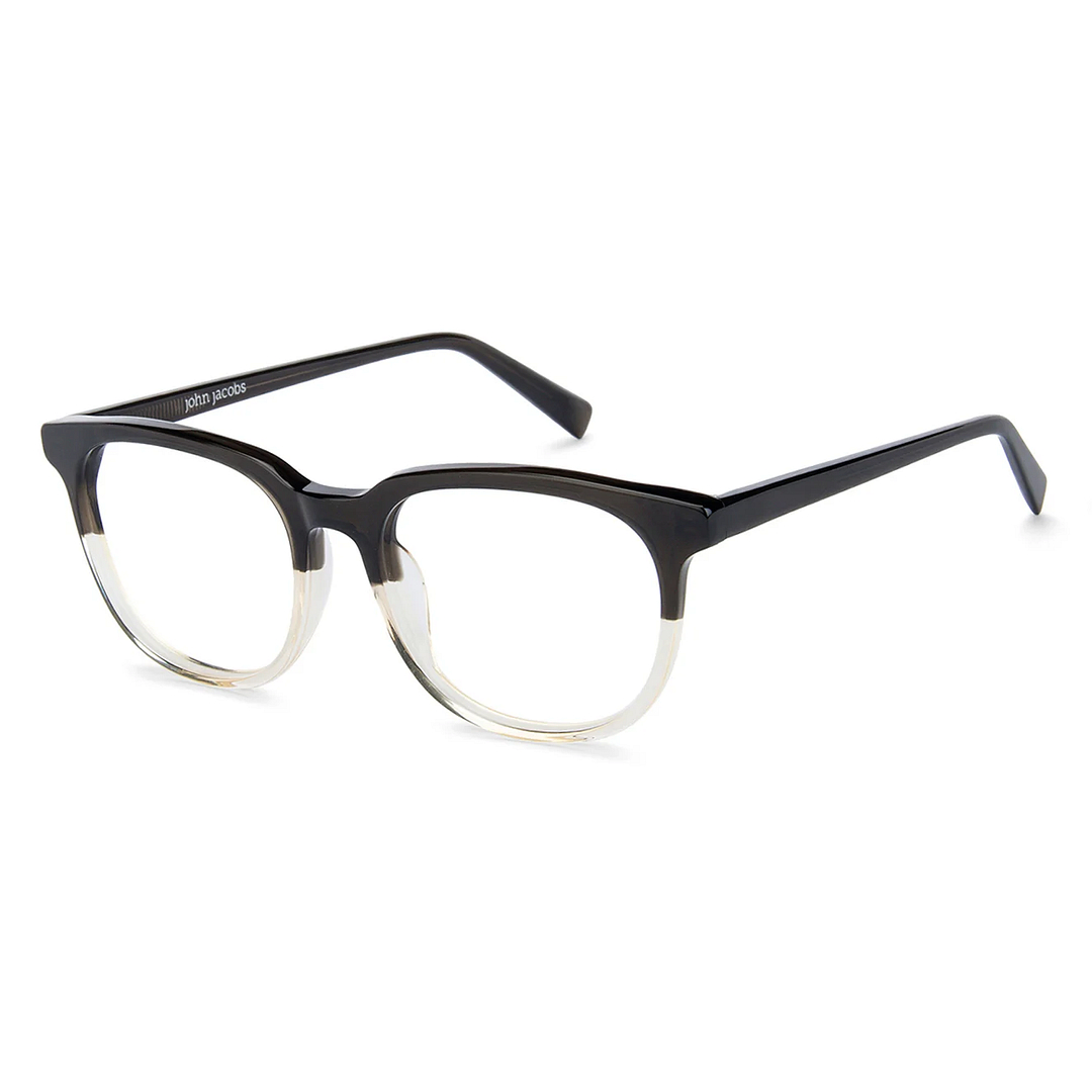 John Jacobs Screen Glasses Black Full Rim Square right side