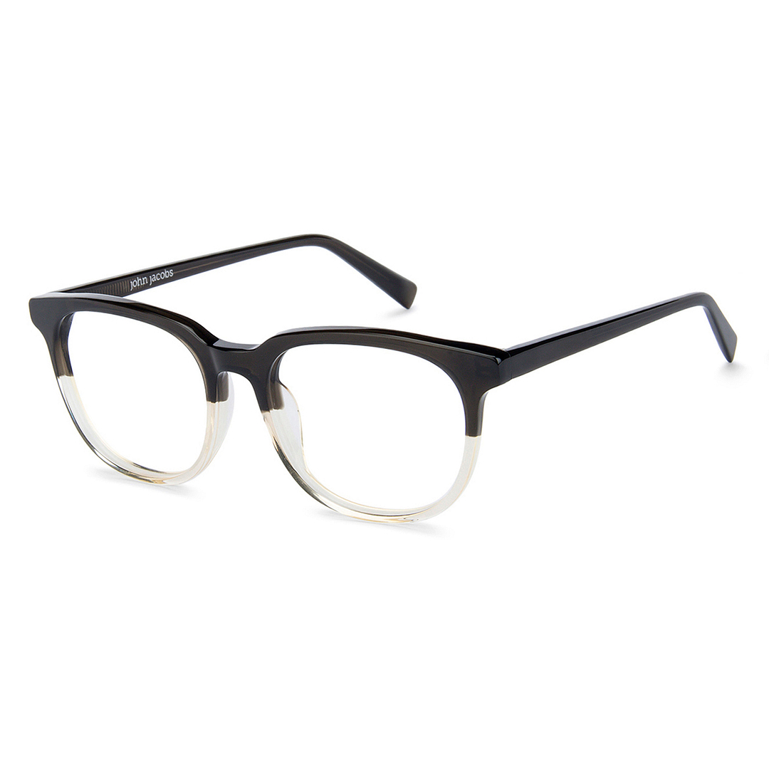 John Jacobs Screen Glasses Black Full Rim Square right side