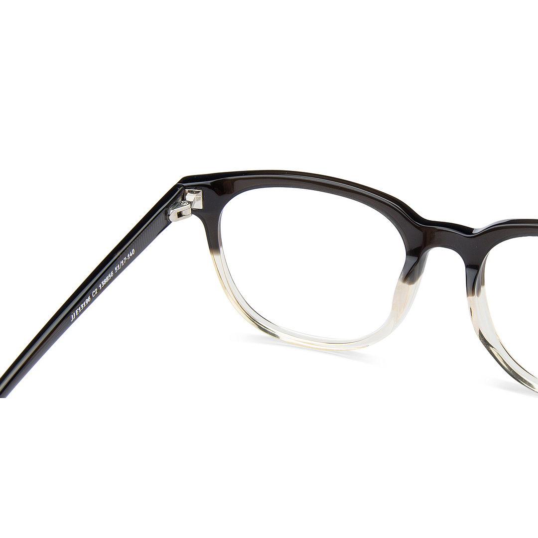 John Jacobs Screen Glasses Black Full Rim Square right side
