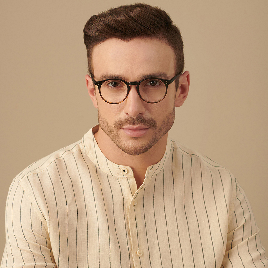 John Jacobs Online Dark Brown Full Rim Round left side