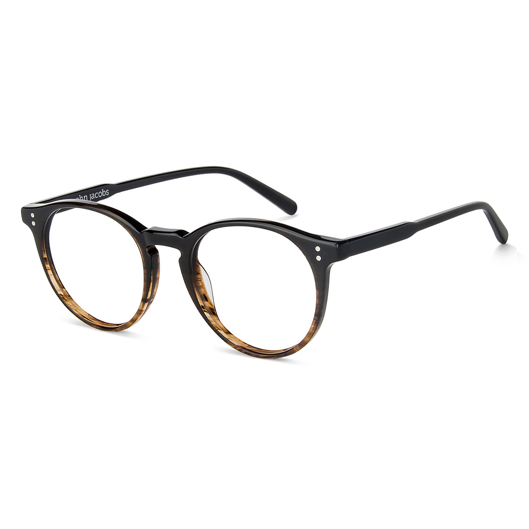 John Jacobs Online Dark Brown Full Rim Round left side