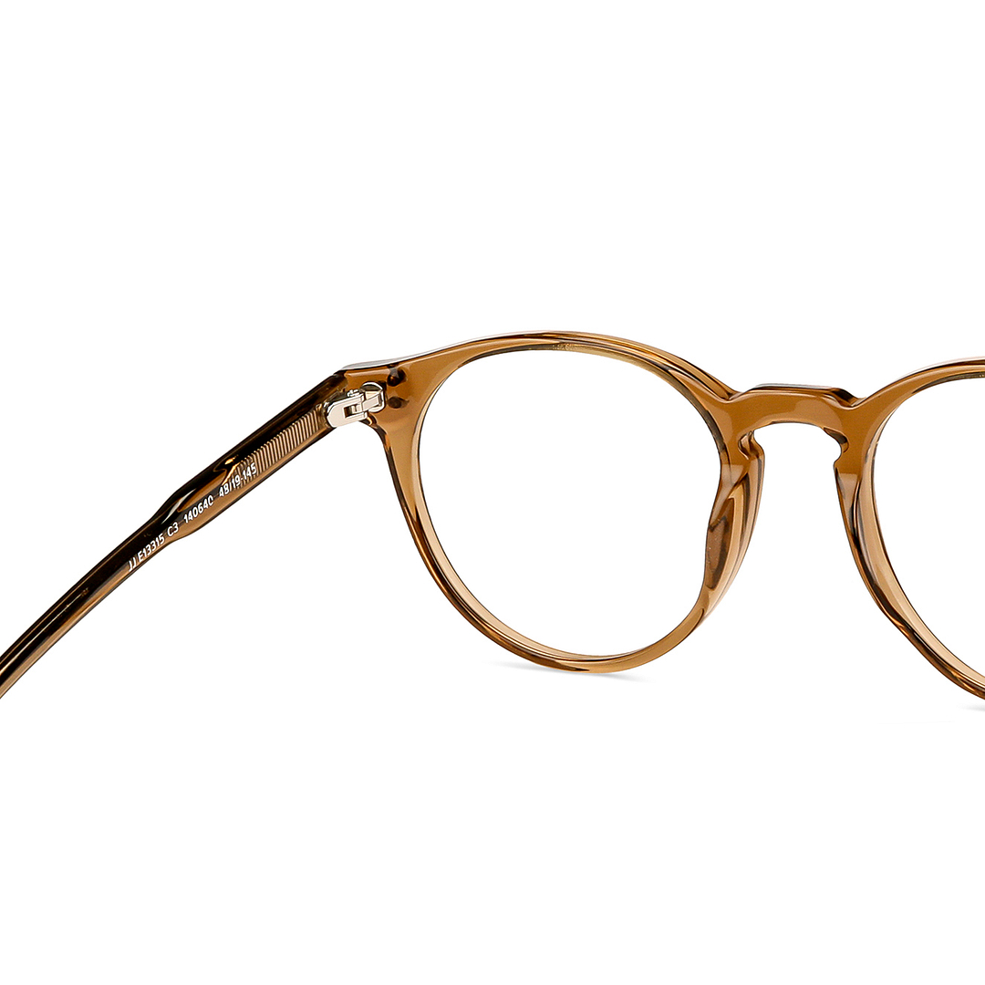John Jacobs Online Light Brown Full Rim Round right side