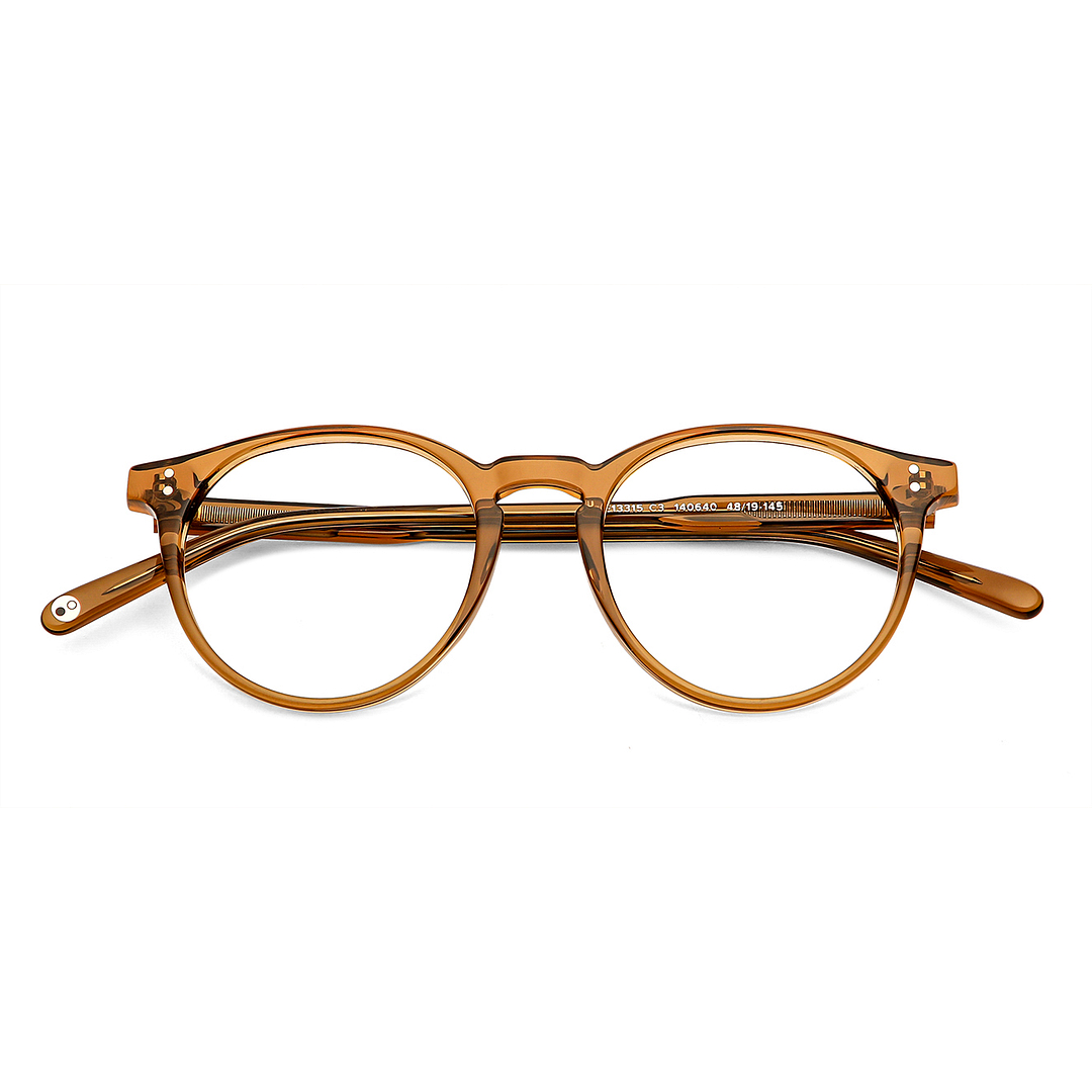 John Jacobs Online Light Brown Full Rim Round left side