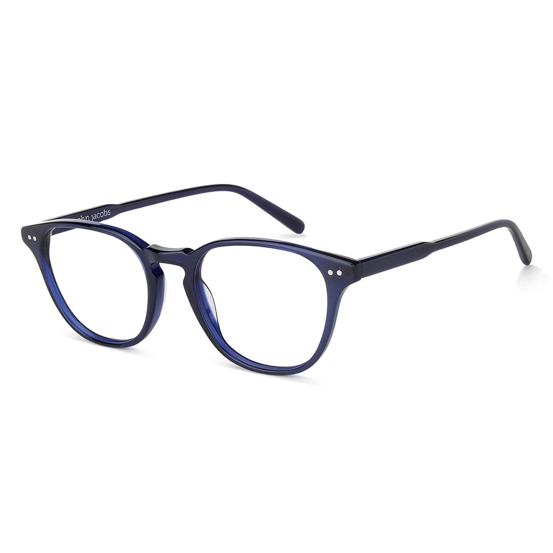 John Jacobs Online Sky Blue Full Rim Square left side