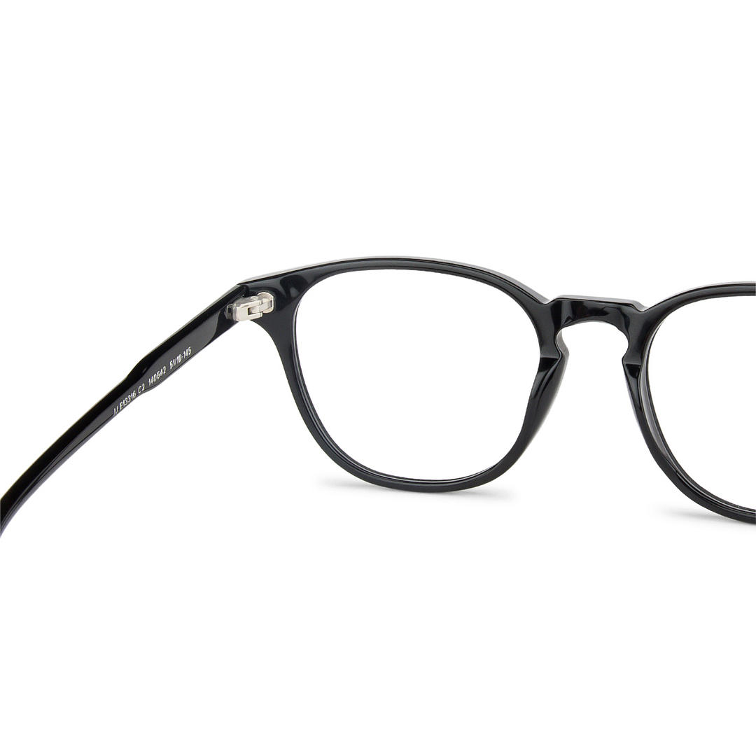 John Jacobs Online Black Full Rim Round right side