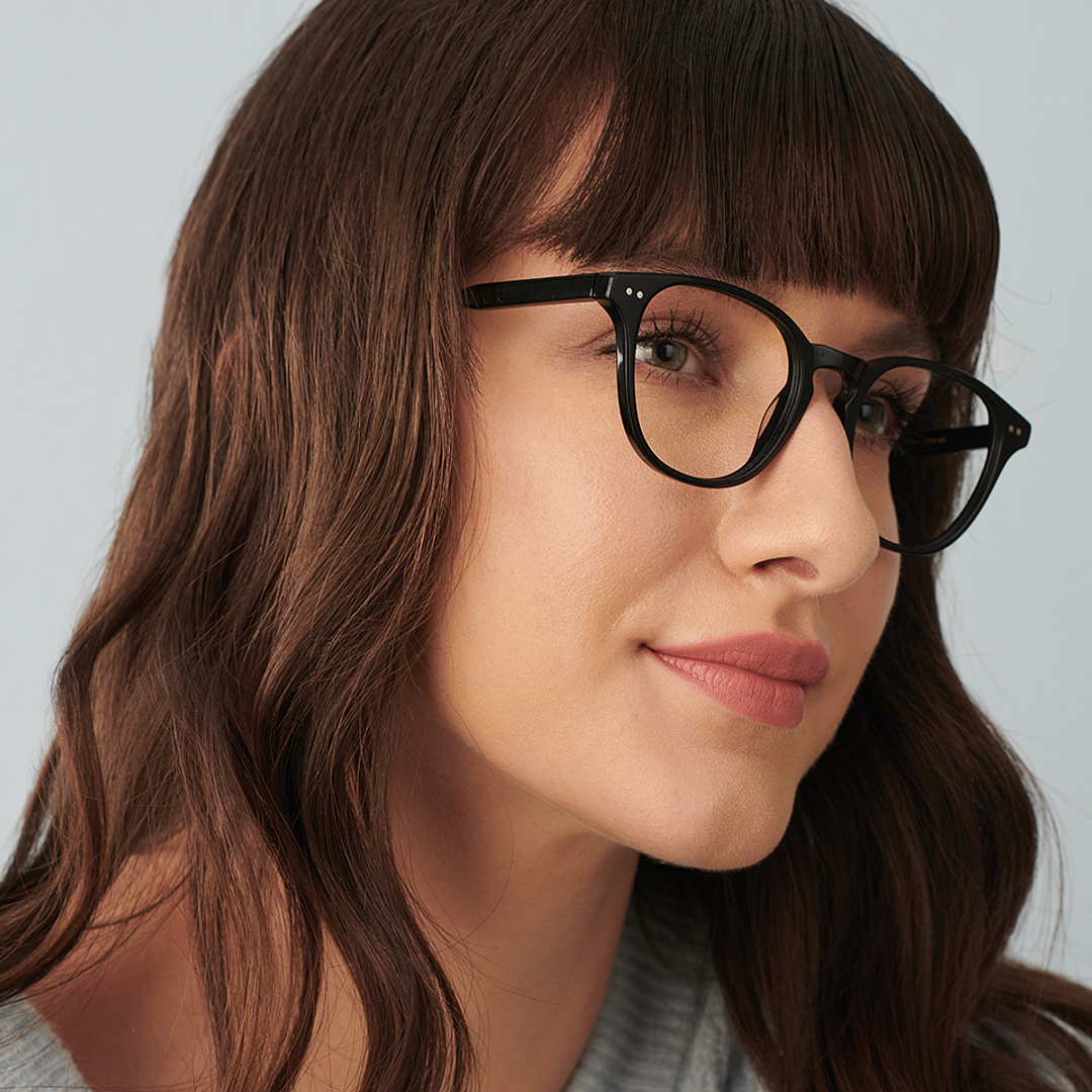 John Jacobs Online Black Full Rim Round left side