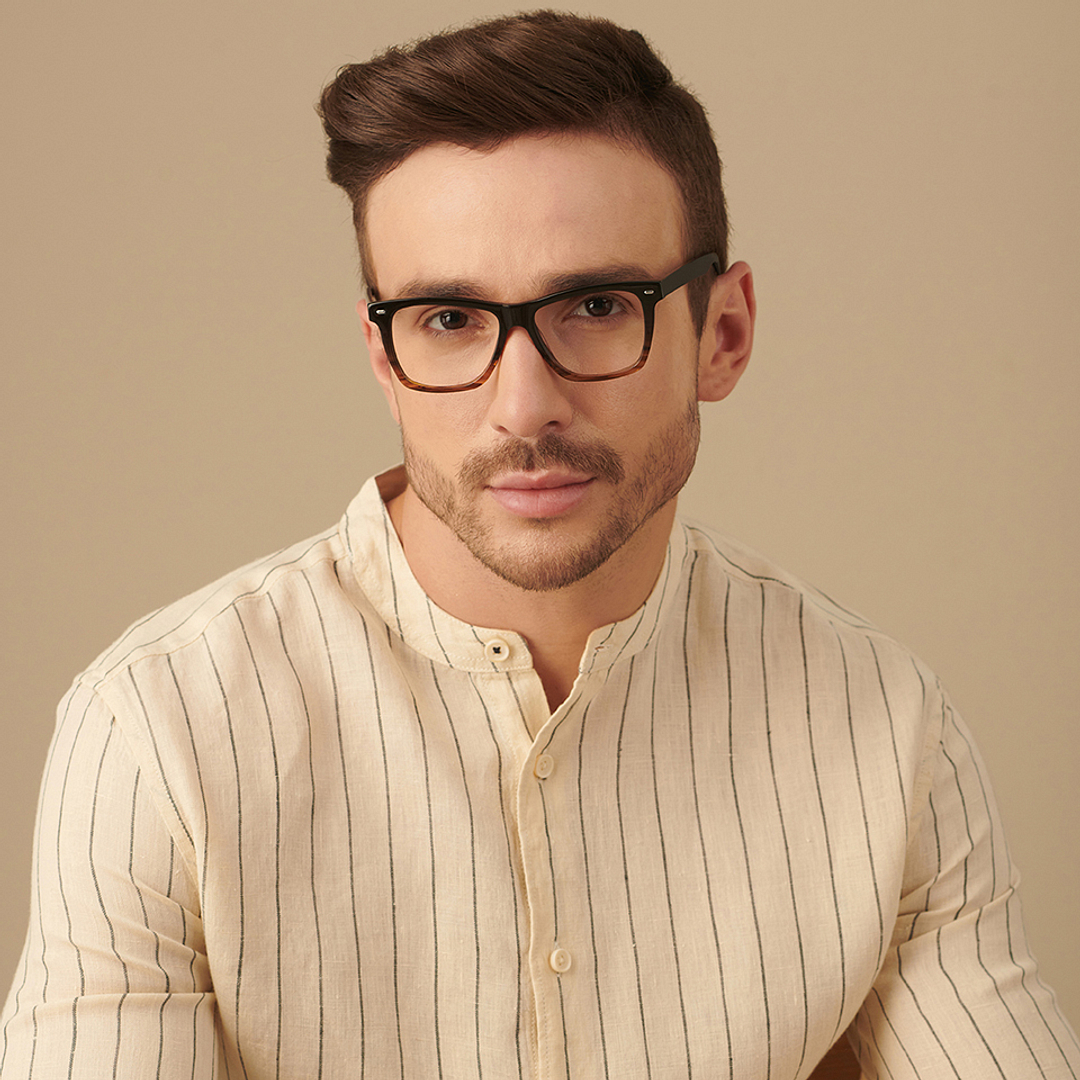 John Jacobs Online Dark Brown Full Rim Square right side