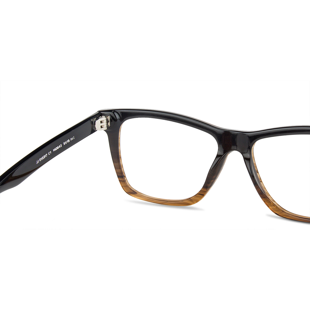 John Jacobs Online Dark Brown Full Rim Square right side