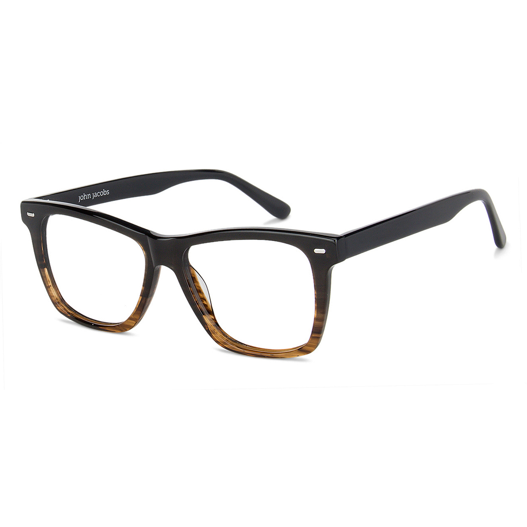 John Jacobs Online Dark Brown Full Rim Square right side