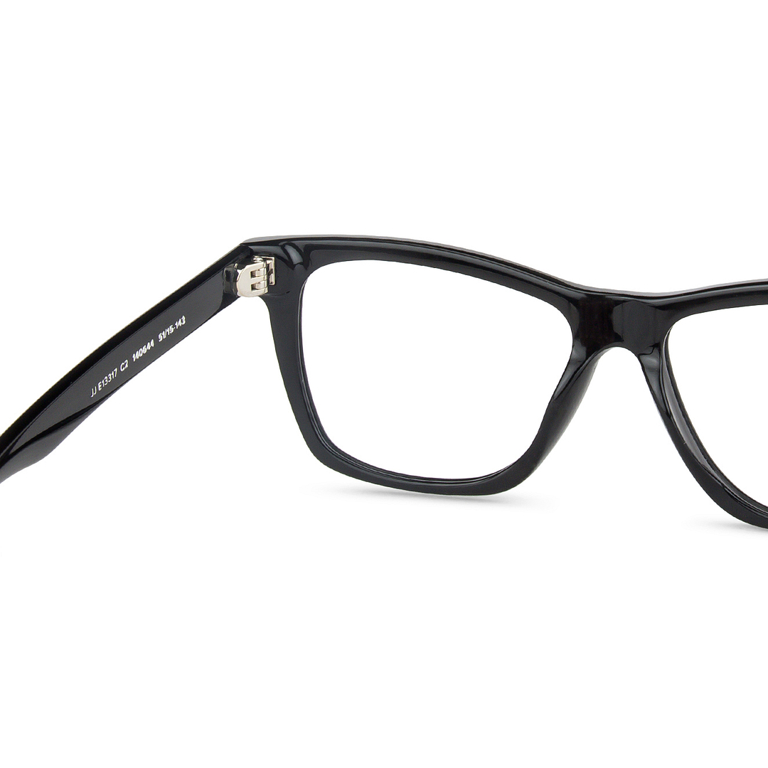 John Jacobs Online Black Full Rim Square right side