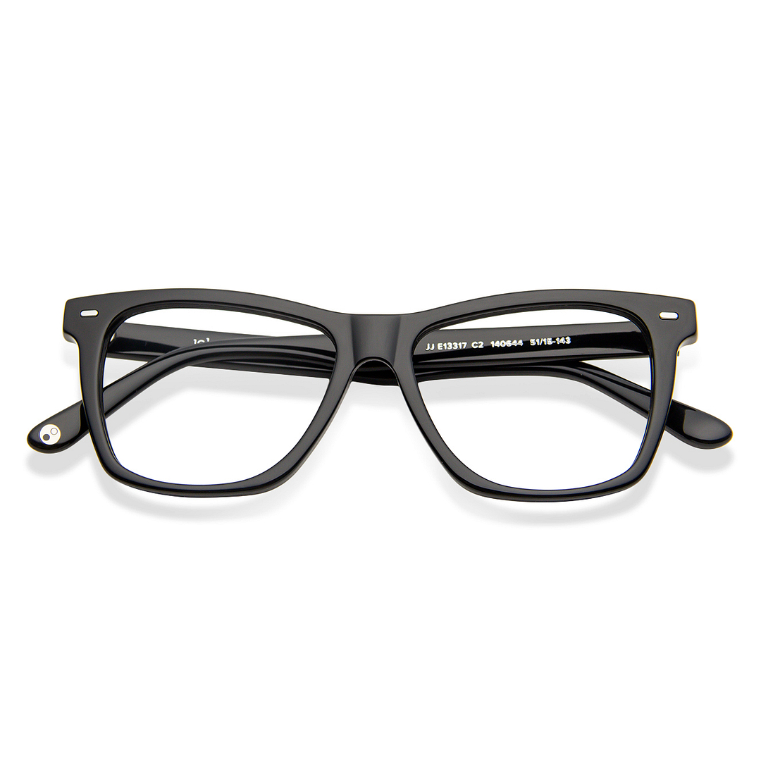 John Jacobs Online Black Full Rim Square left side
