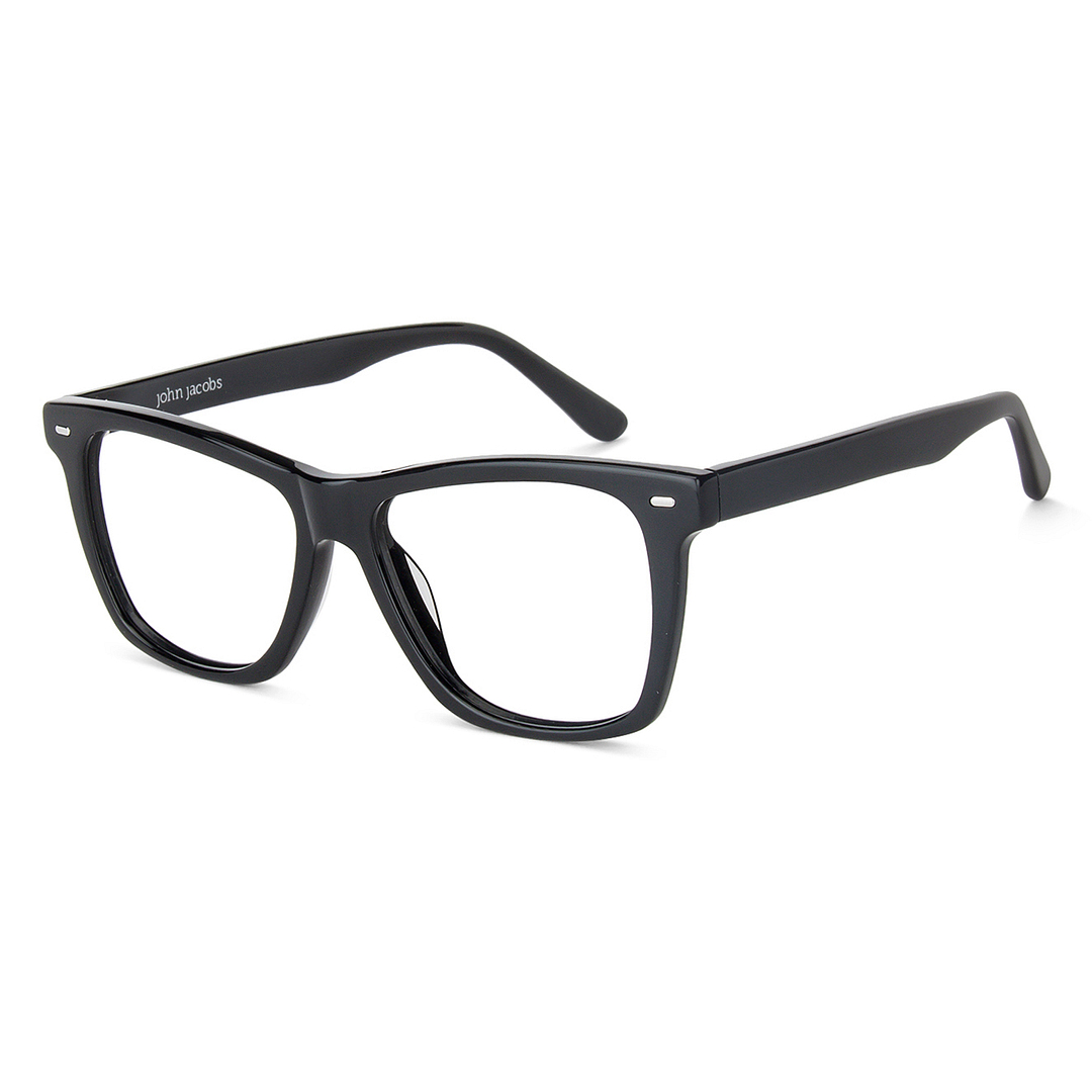 John Jacobs Online Black Full Rim Square right side