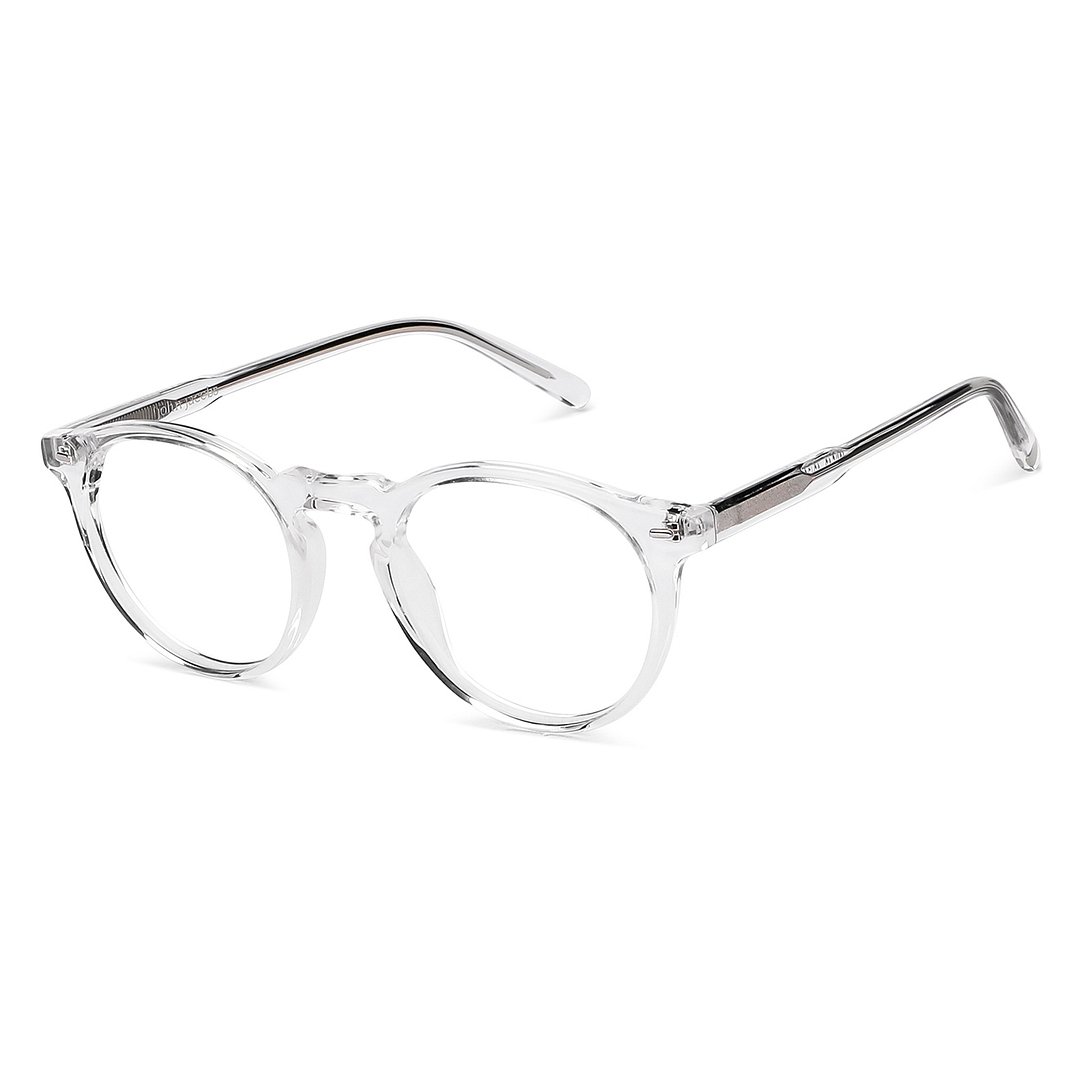 John Jacobs Online Crystal Transparent Full Rim Round right side