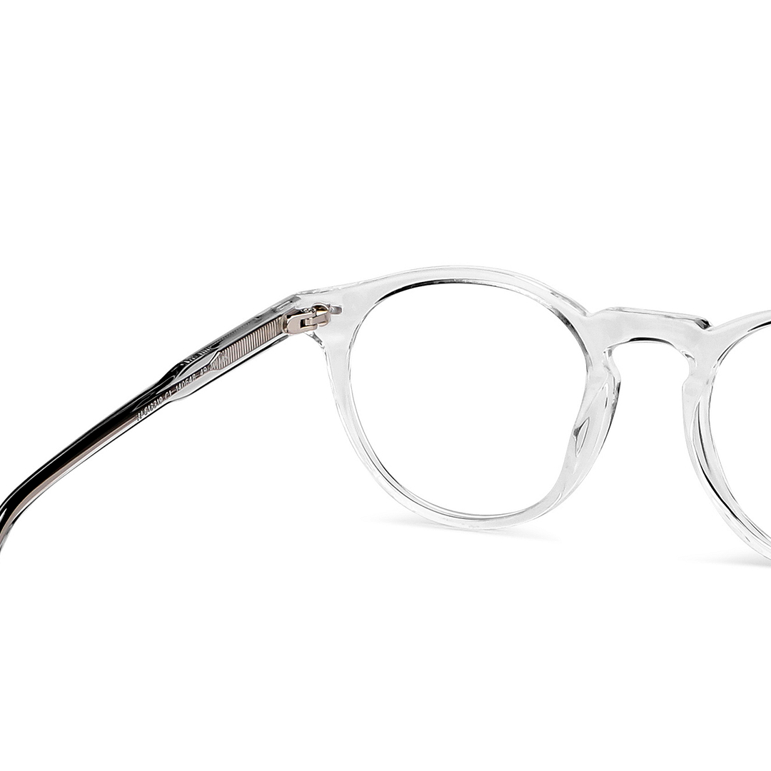 John Jacobs Online Crystal Transparent Full Rim Round right side