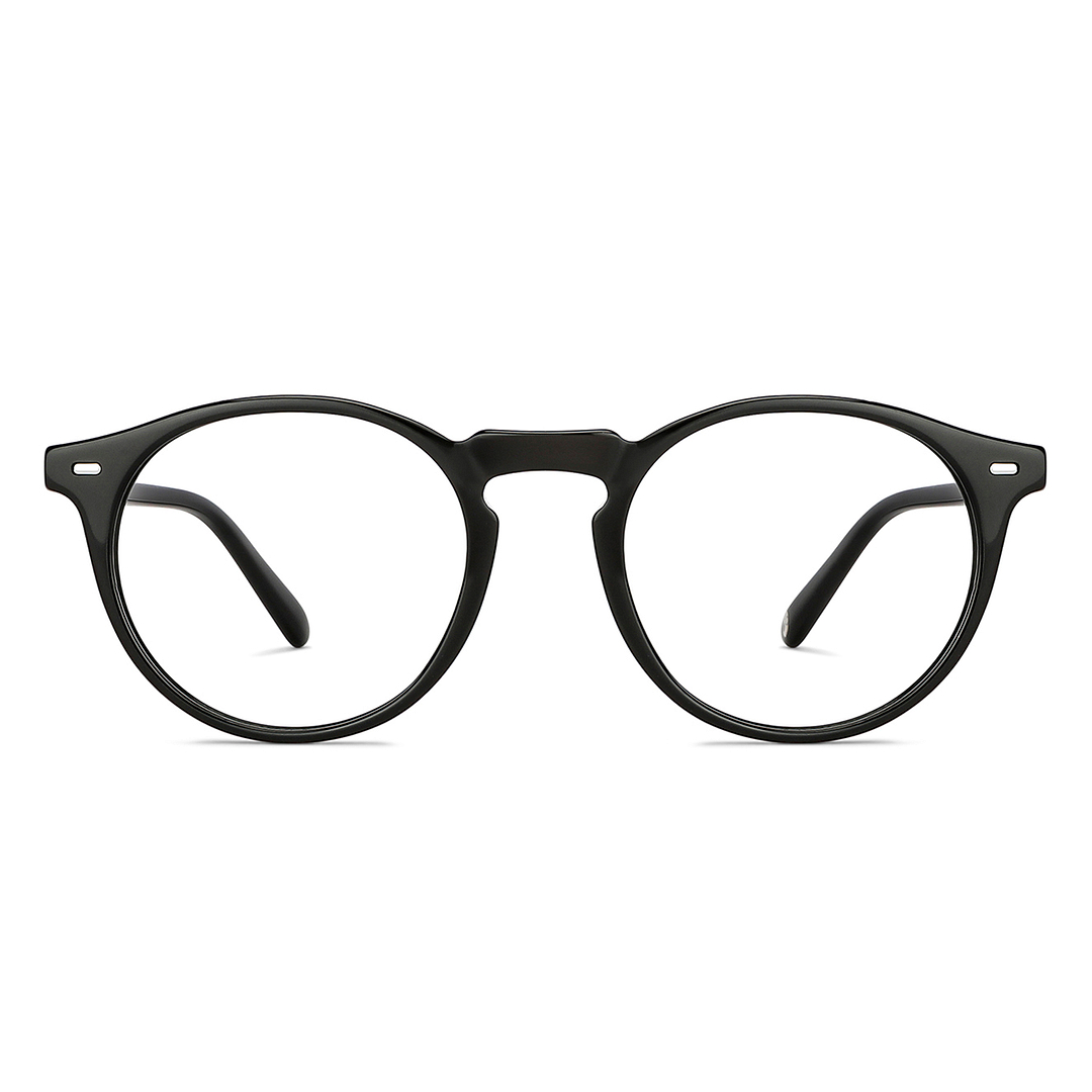 John Jacobs Black Full Rim Round right side