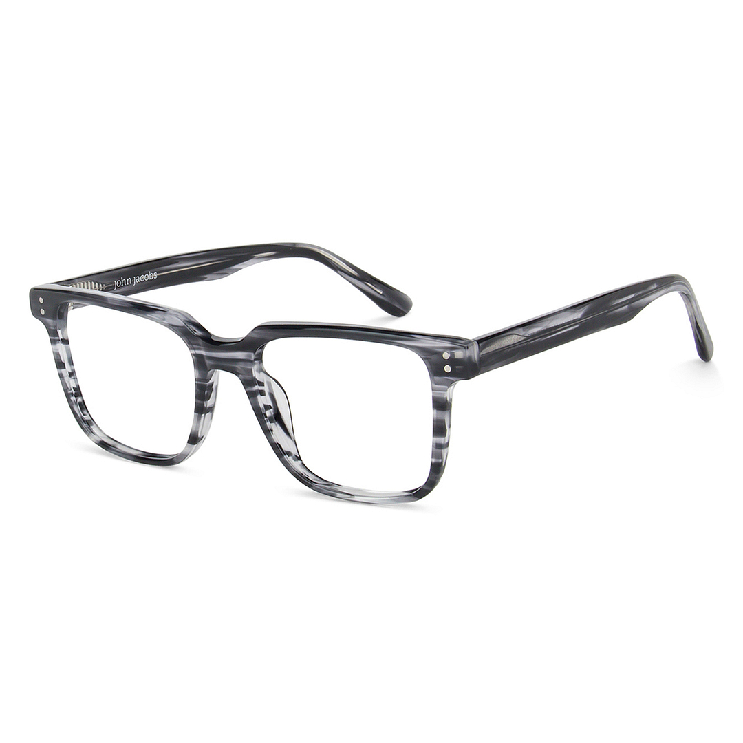 John Jacobs Online Dark Gray Full Rim Square right side