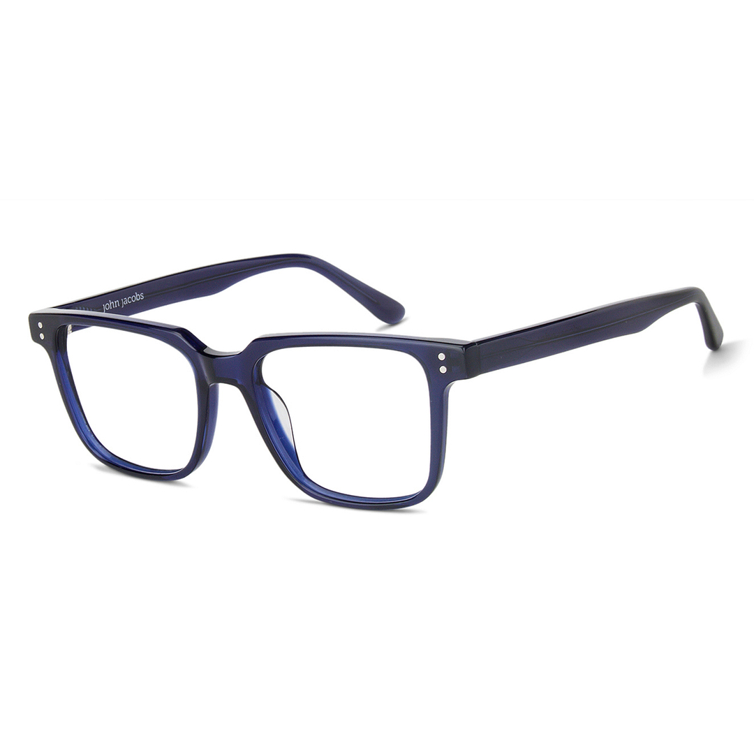 John Jacobs Online Sky Blue Full Rim Square left side