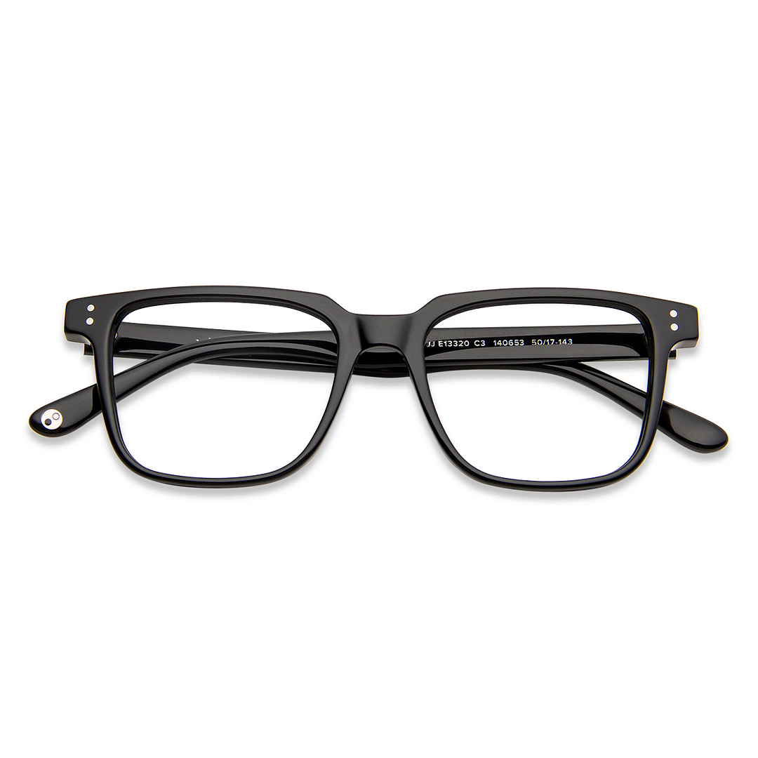 John Jacobs Online Black Full Rim Square left side