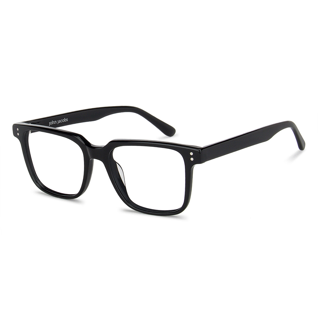 John Jacobs Online Black Full Rim Square right side