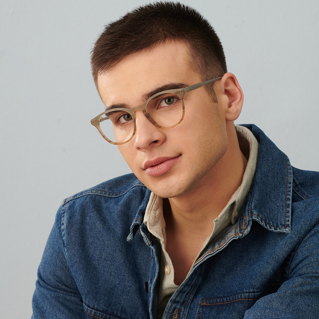 John Jacobs Online Dark Gray Full Rim Round left side