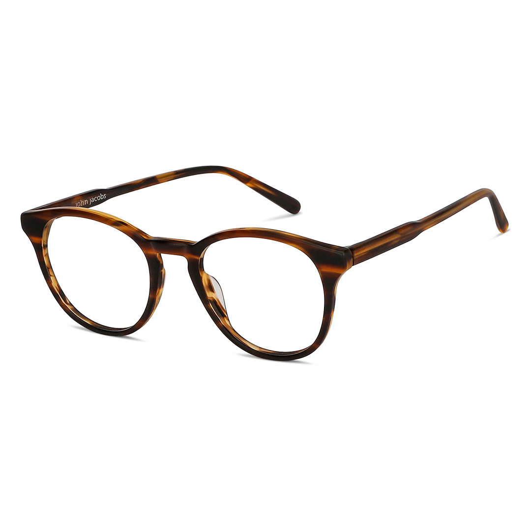 John Jacobs Online Light Brown Full Rim Round right side