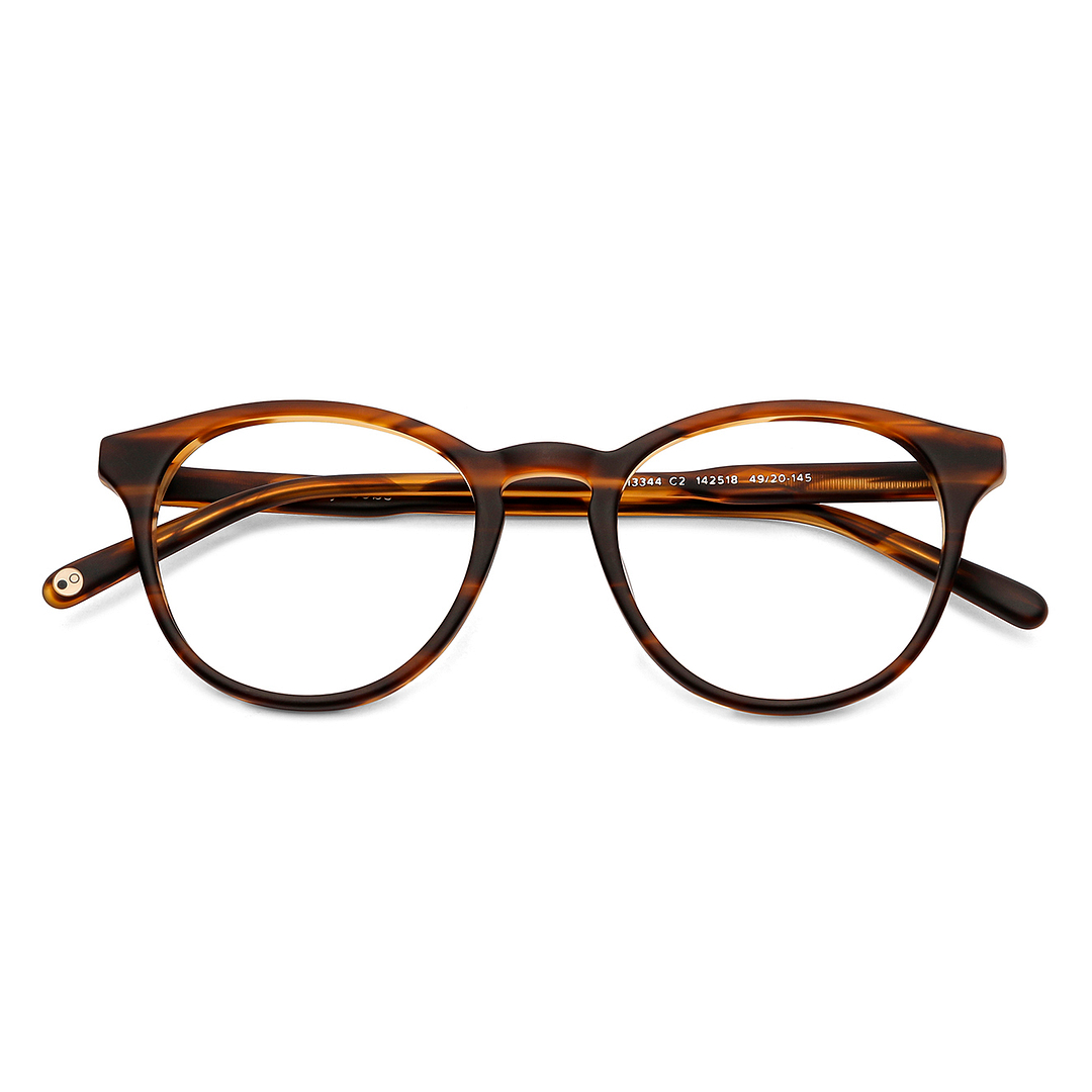 John Jacobs Online Light Brown Full Rim Round left side