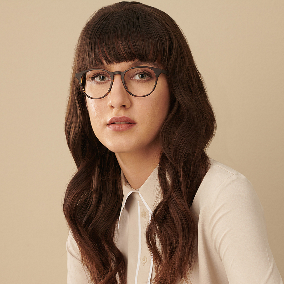 John Jacobs Online Light Brown Full Rim Round right side