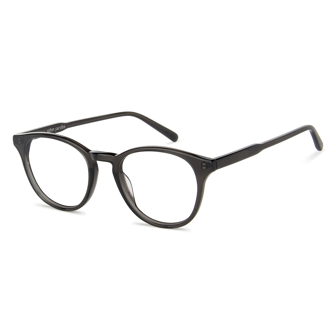 John Jacobs Online Gray Full Rim Round left side