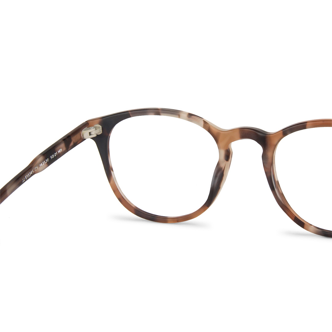 John Jacobs Online Tortoise Full Rim Round right side