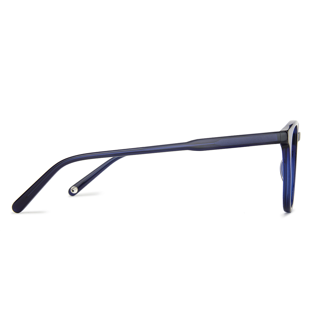 John Jacobs Online Sky Blue Full Rim Round left side