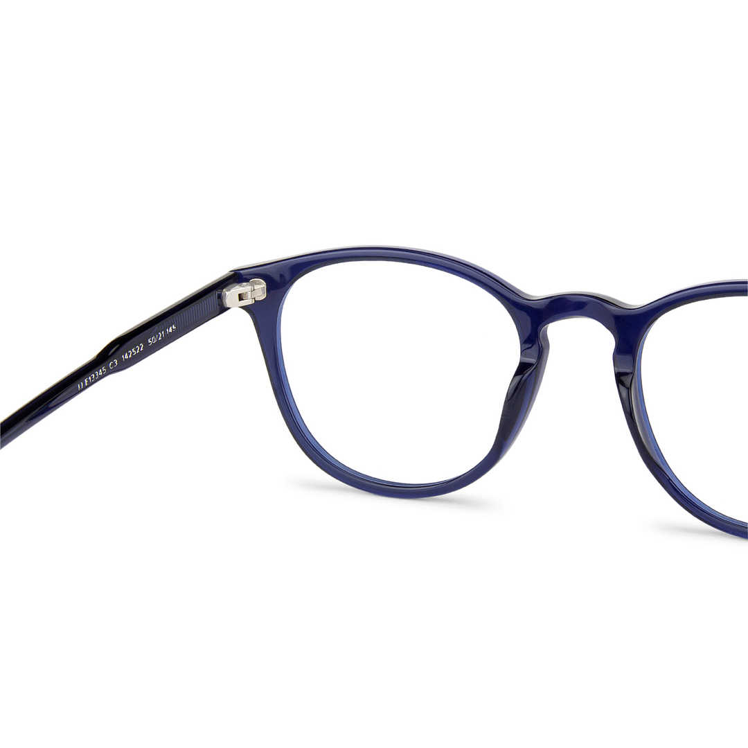 John Jacobs Online Sky Blue Full Rim Round right side