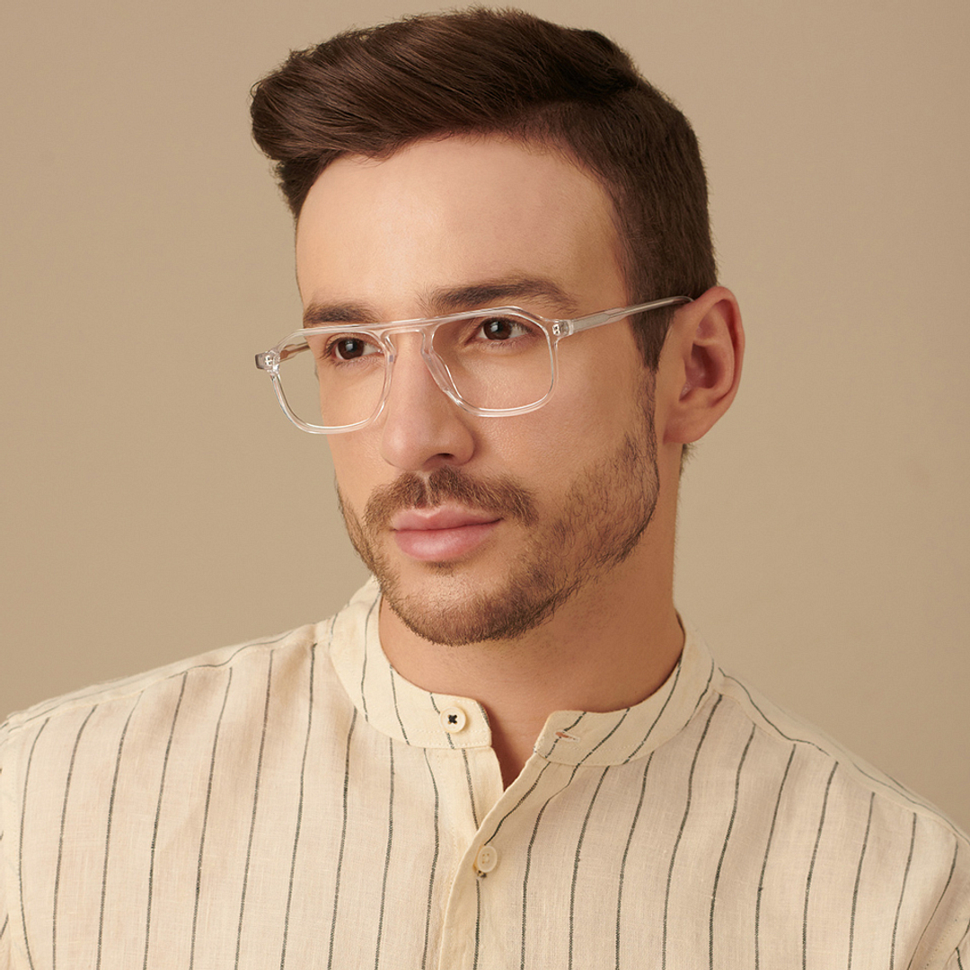 John Jacobs Crystal Full Rim Aviator right side