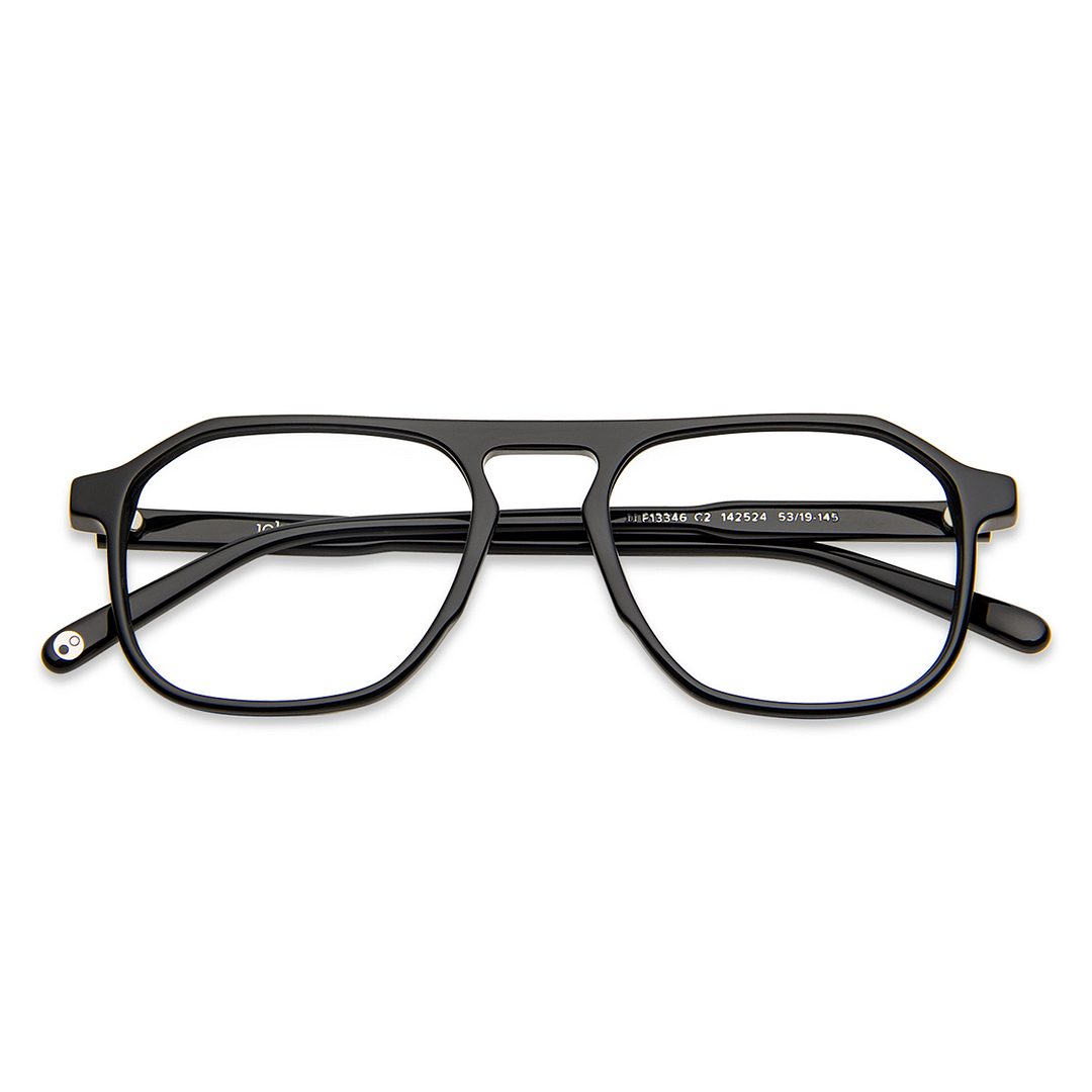 Buy Black Full Rim Aviator John Jacobs Rich Acetate JJ E13346 - C2