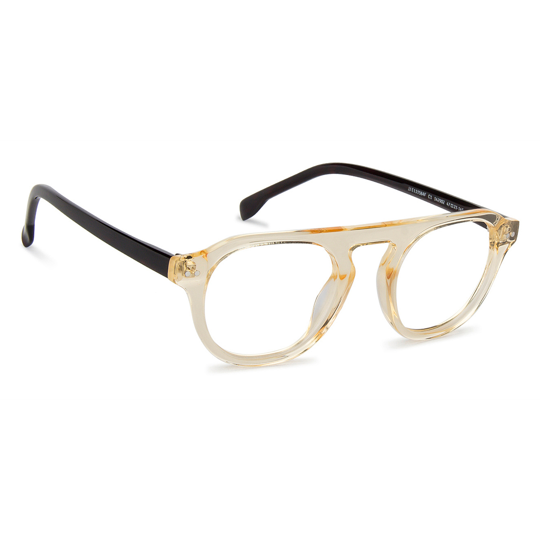 John Jacobs Orange Transparent Full Rim Round left side