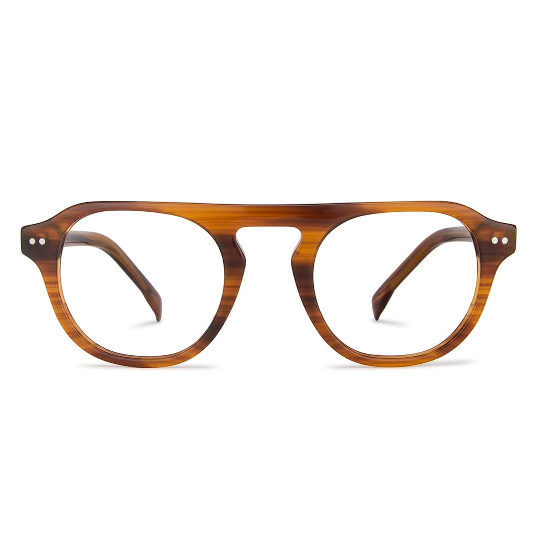 John Jacobs Online Light Brown Full Rim Round left side
