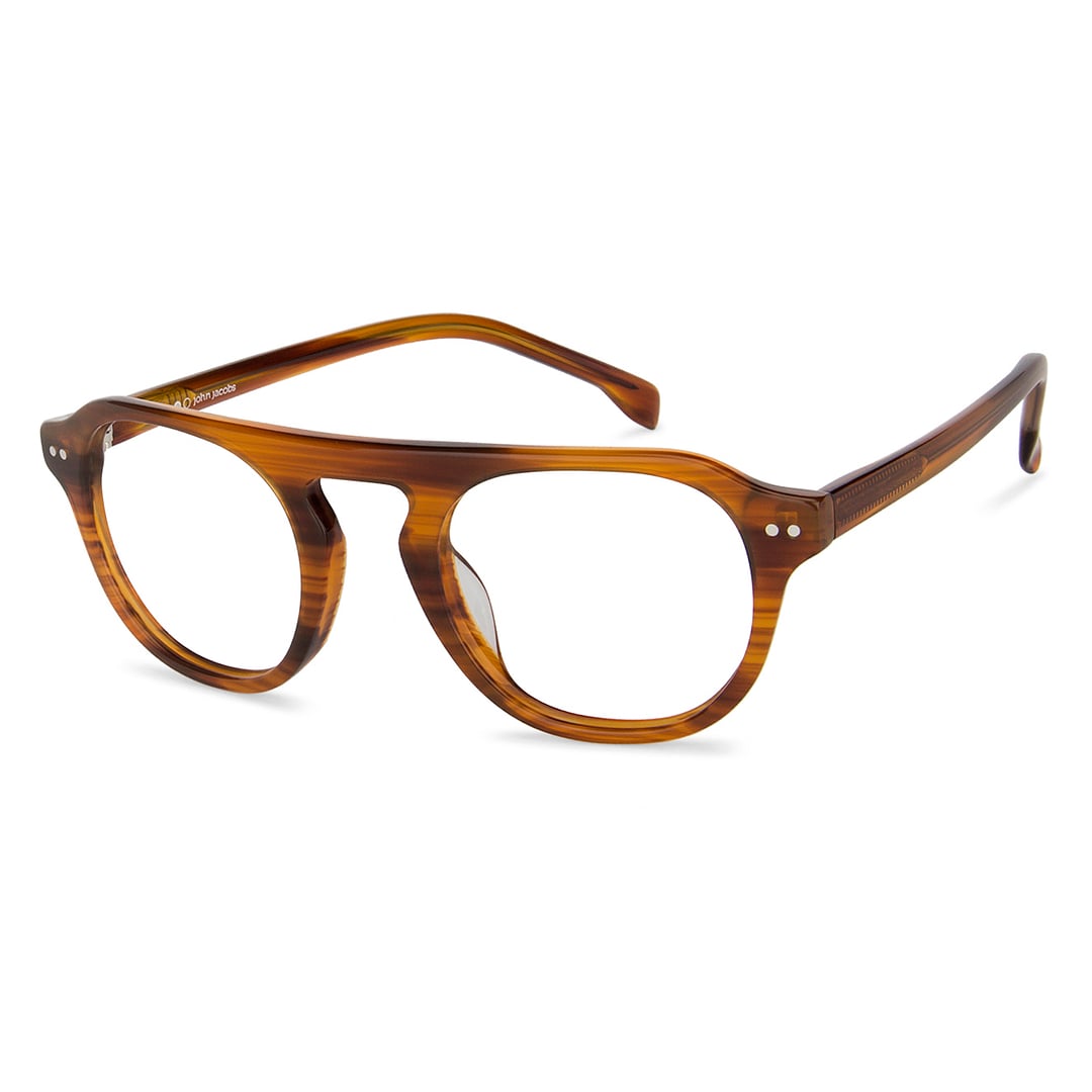 John Jacobs Online Light Brown Full Rim Round right side