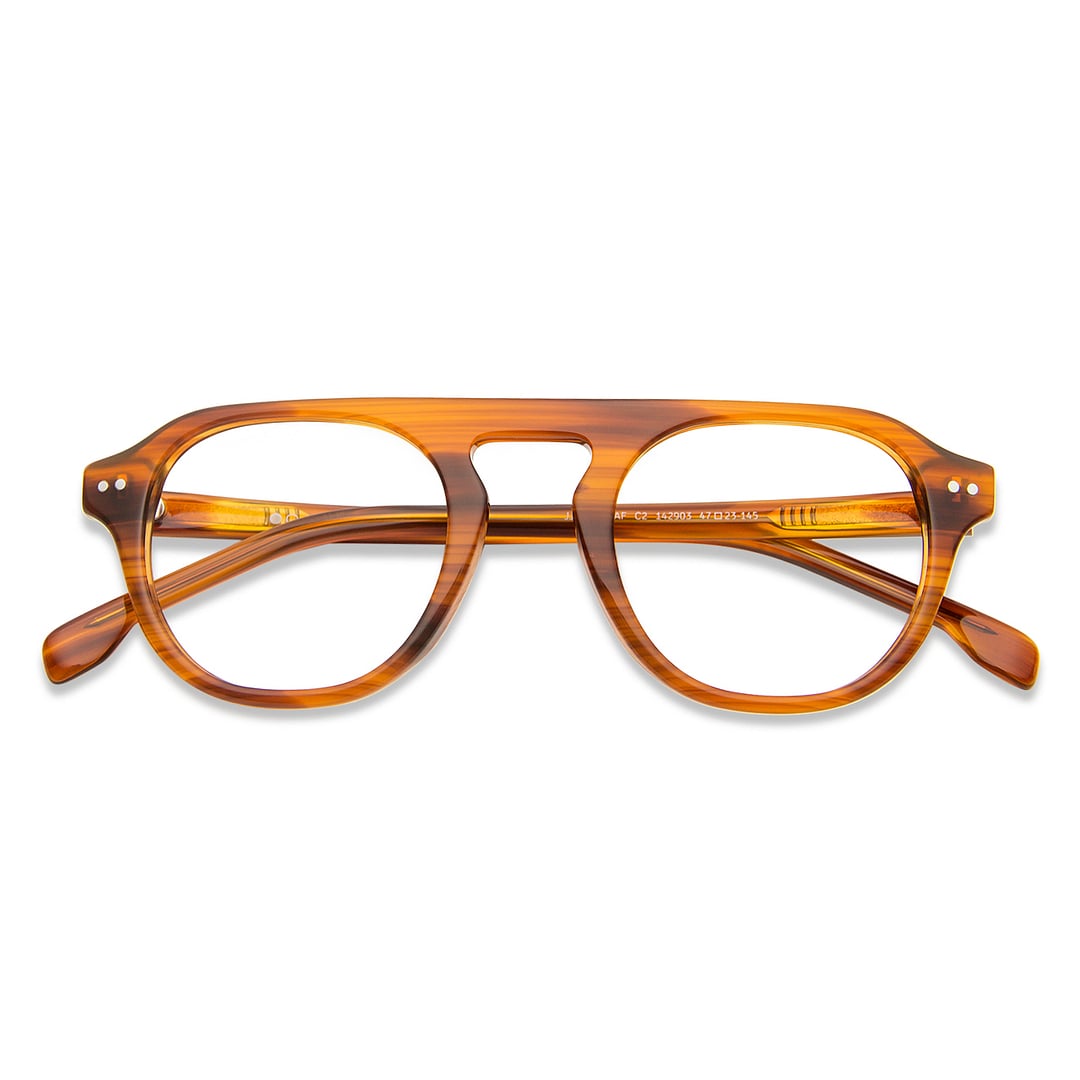 John Jacobs Online Light Brown Full Rim Round right side