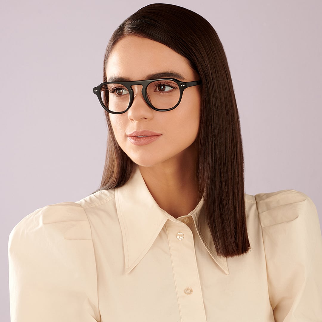 John Jacobs Online Black Full Rim Round left side