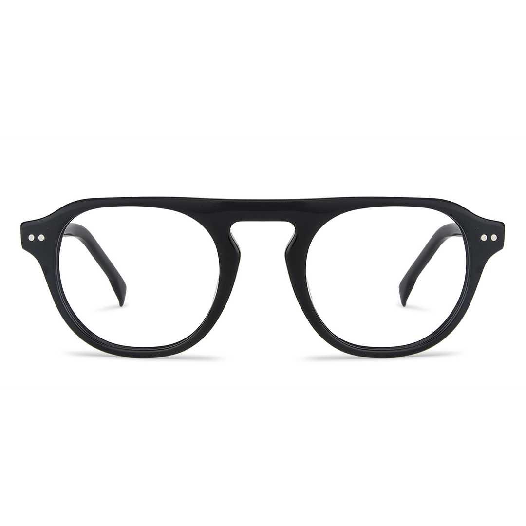 John Jacobs Online Black Full Rim Round left side