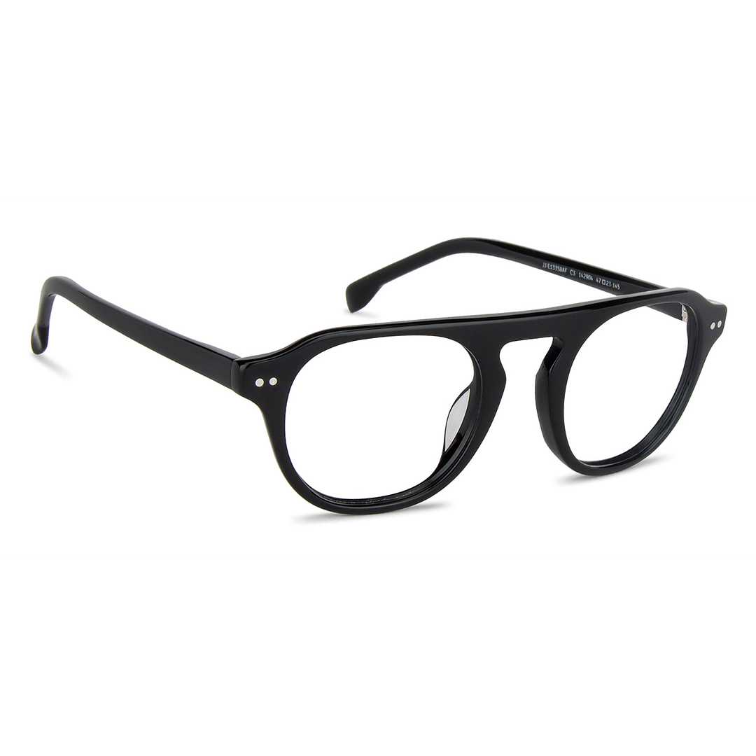 John Jacobs Online Black Full Rim Round left side