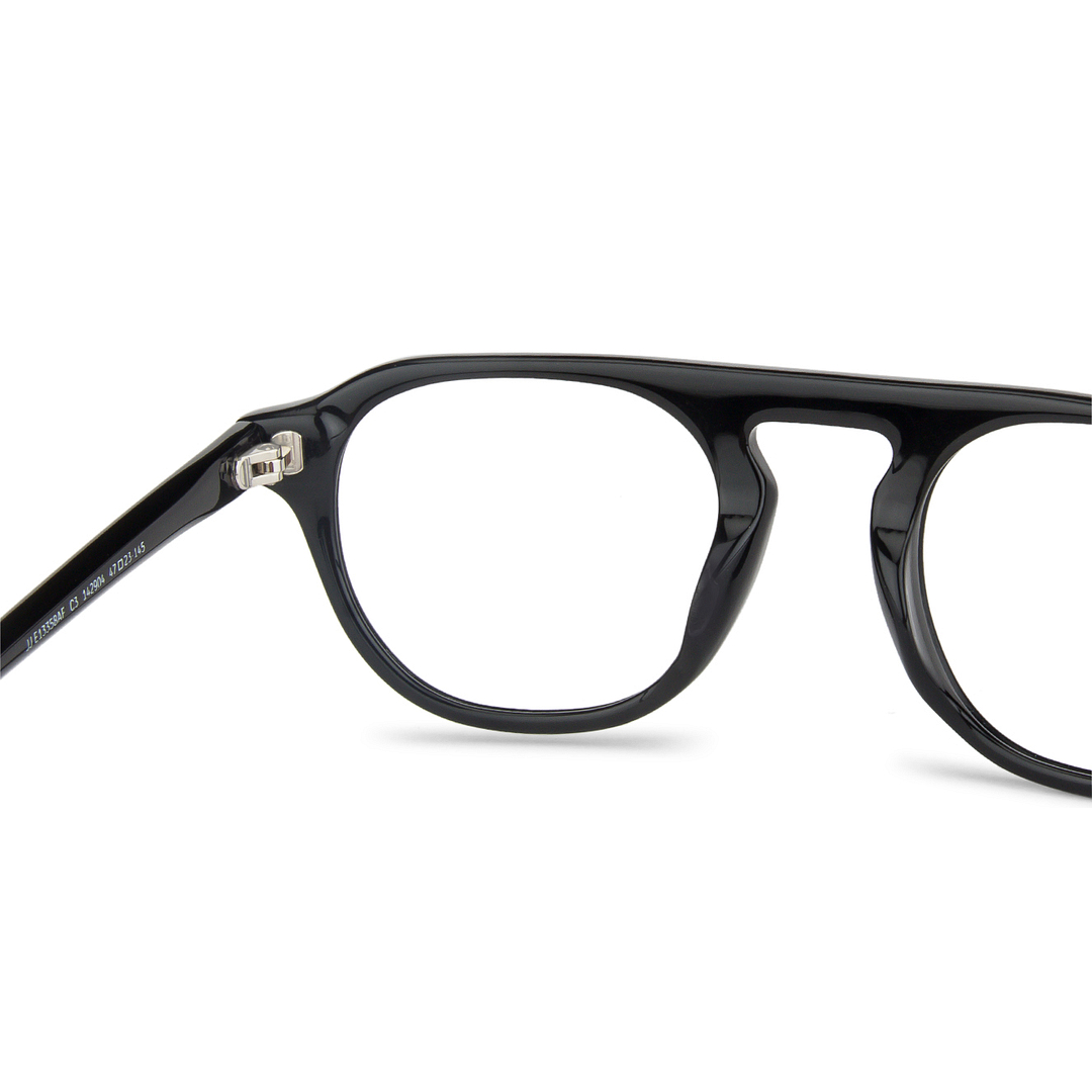John Jacobs Online Black Full Rim Round left side