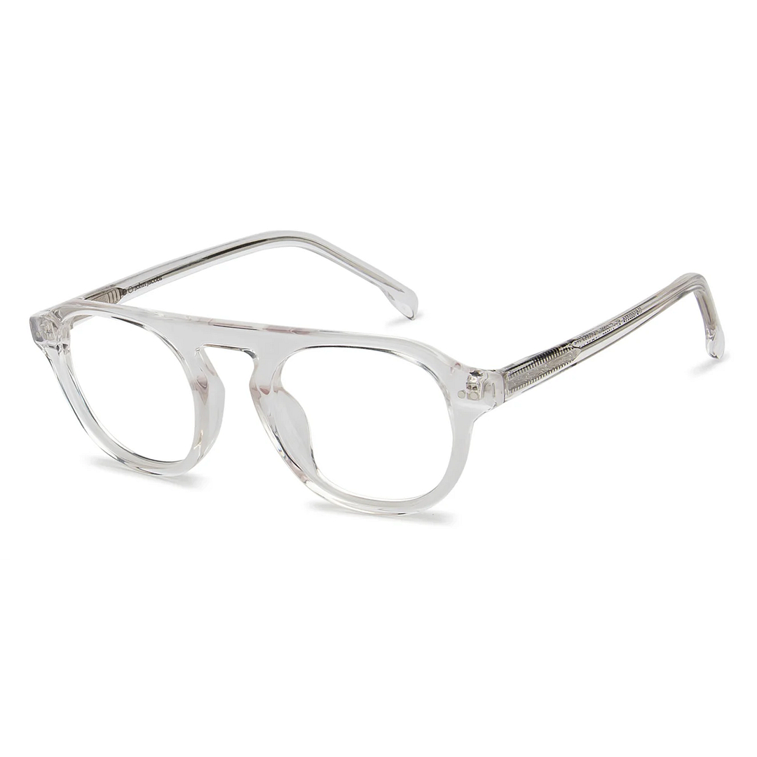 John Jacobs Online Crystal Transparent Full Rim Round right side