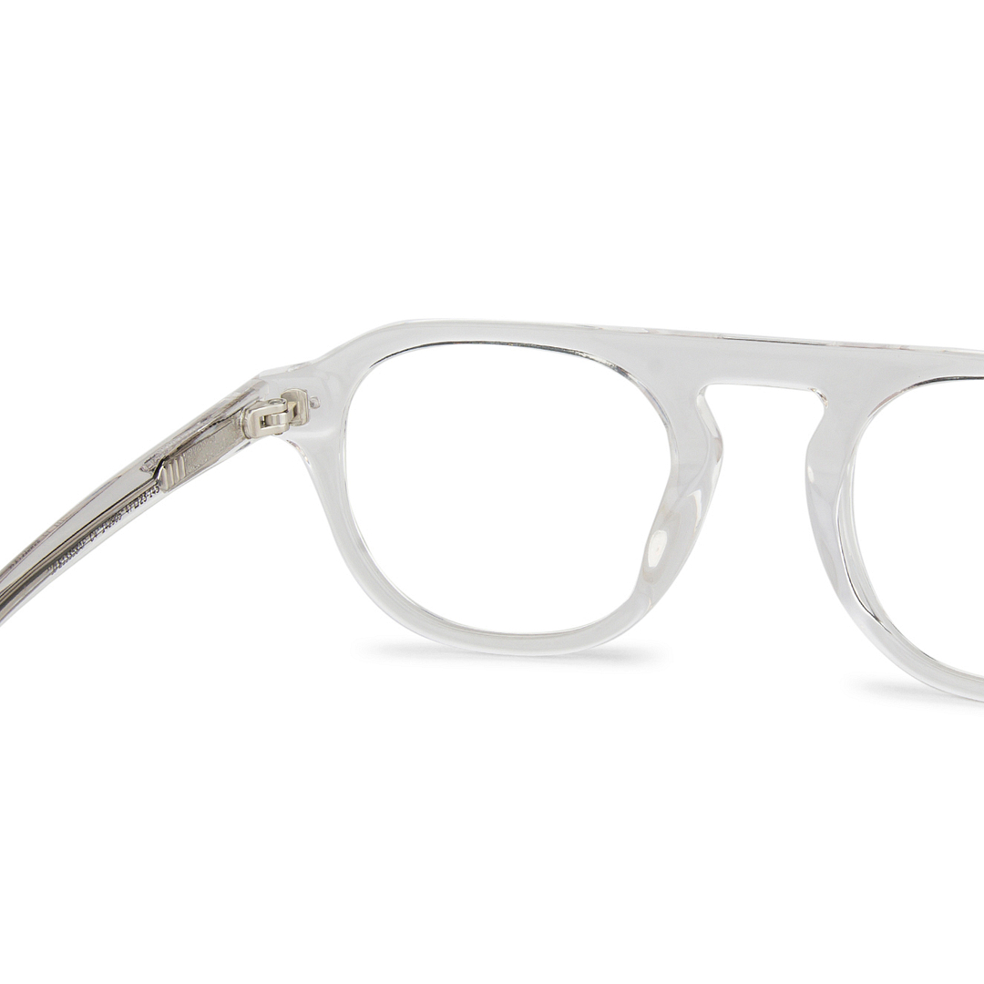 John Jacobs Online Crystal Transparent Full Rim Round left side
