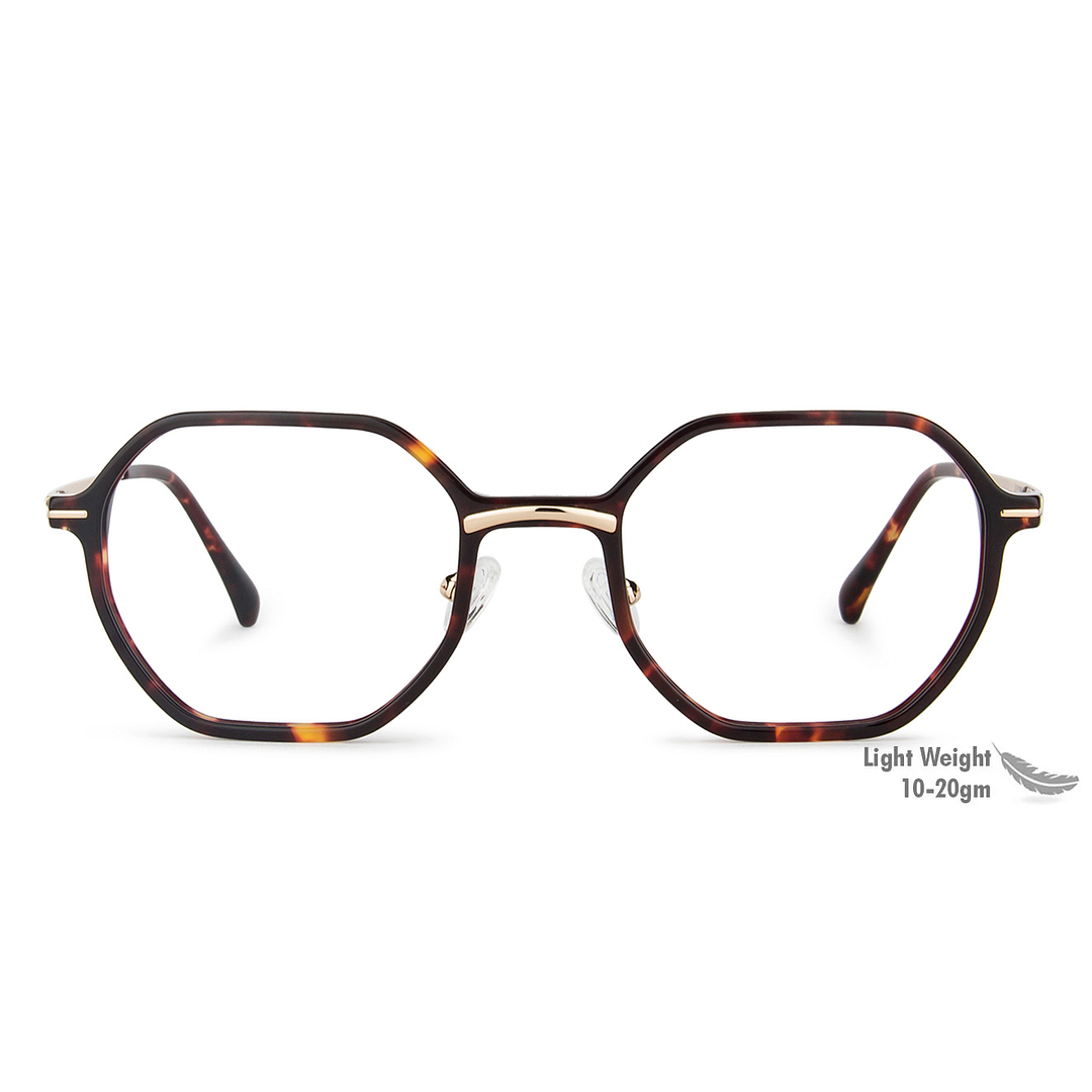 John Jacobs Online Tortoise Full Rim Hexagonal right side