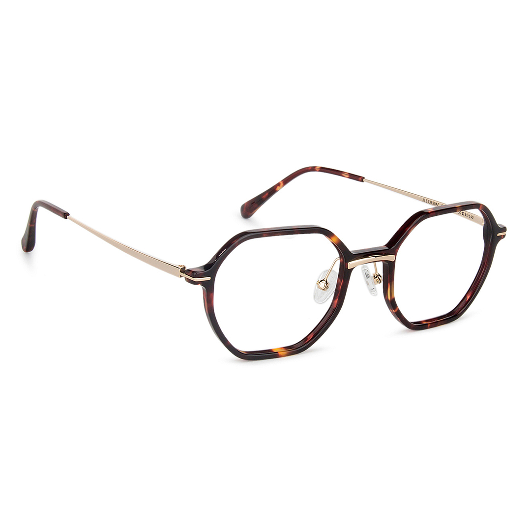 John Jacobs Online Tortoise Full Rim Hexagonal left side