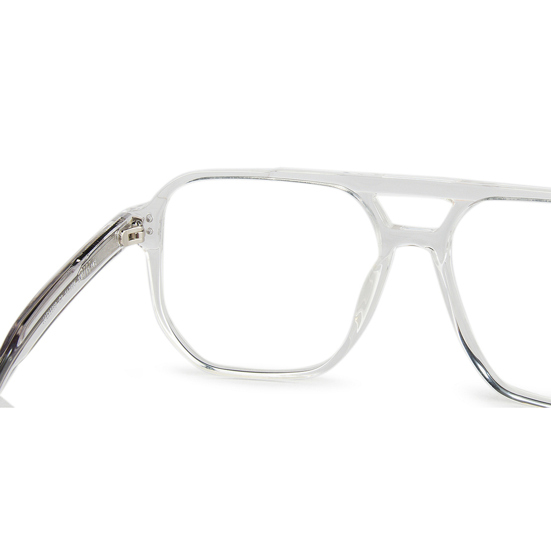 John Jacobs Crystal Transparent Full Rim Square right side