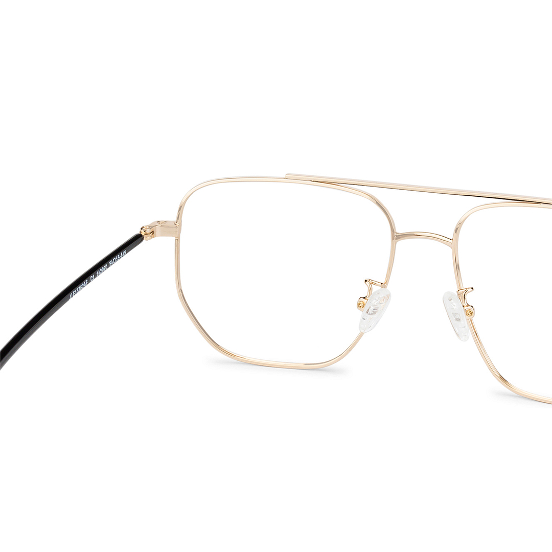 John Jacobs Online Gold Full Rim Square left side