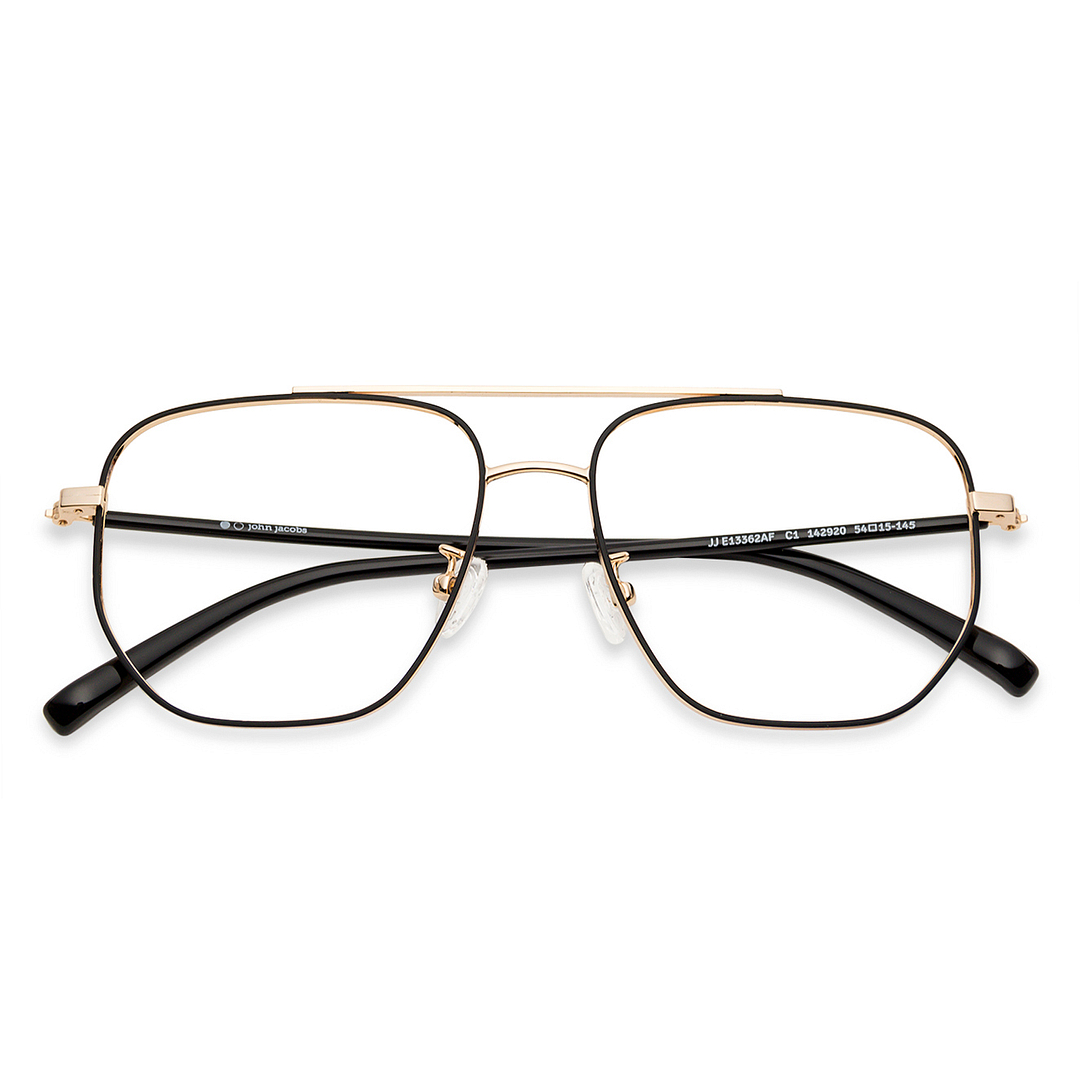 John Jacobs Online Gold Full Rim Square right side